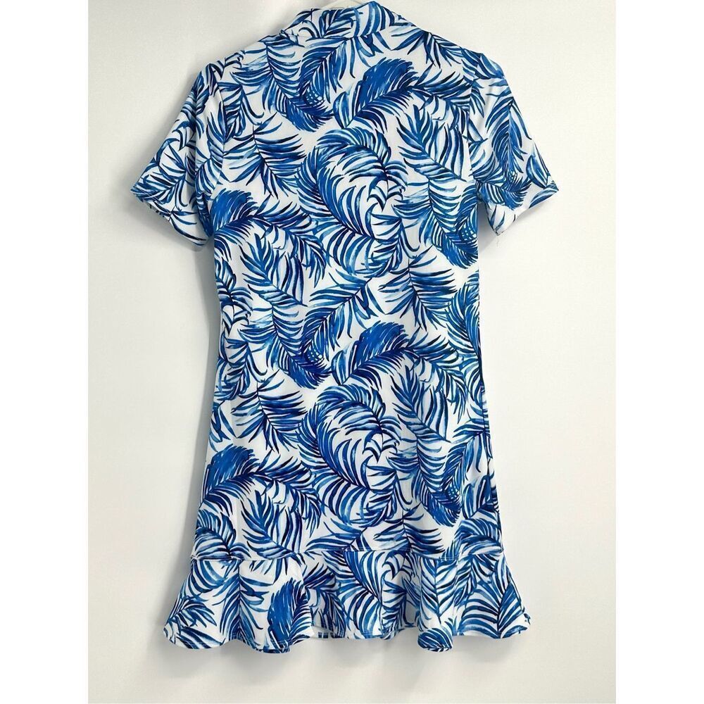 Tommy Bahama NWT size S blue palms dress golf tennis pickleball - Picture 8 of 13
